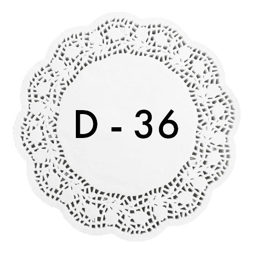 Ажурные салфетки D-36 см (250 шт.упак)
