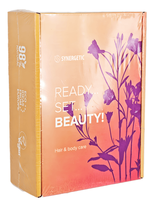 Подарочный набор Гель для душа 380 мл + крем для рук и тела 380 мл SYNERGETIC Beauty Set 2.2